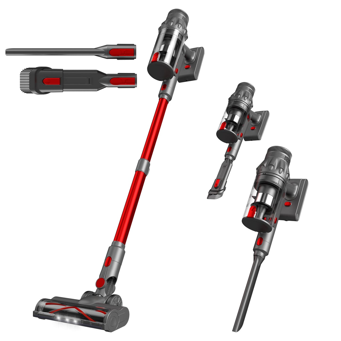 Cotiro 450W 38Kpa Vacuum Cleaner with LED Touch Screen, 8-in-1 Lightweight Charging Stick Vacuum Cleaner