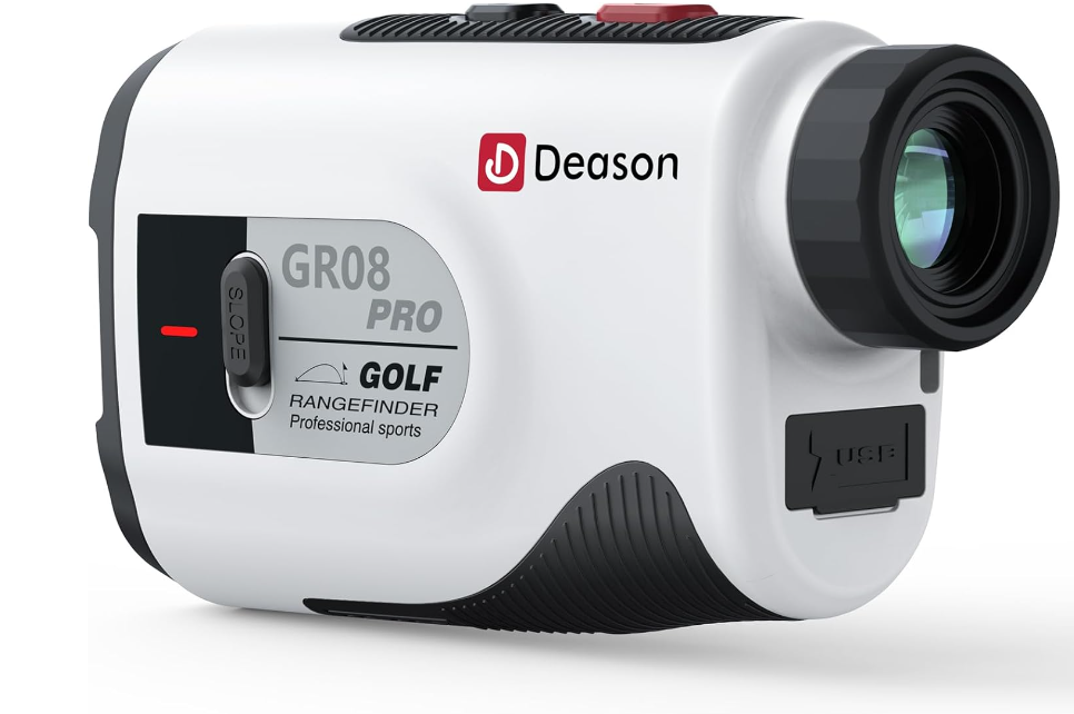 Cotiro Golf Magnetic, 1300 Yard Laser Golf Distance Rangefinder with Slope 7x Magnification Rechargeable Rangefinder Golf Ball with Flag Lock Vibrating Golf Accessory for Hunting