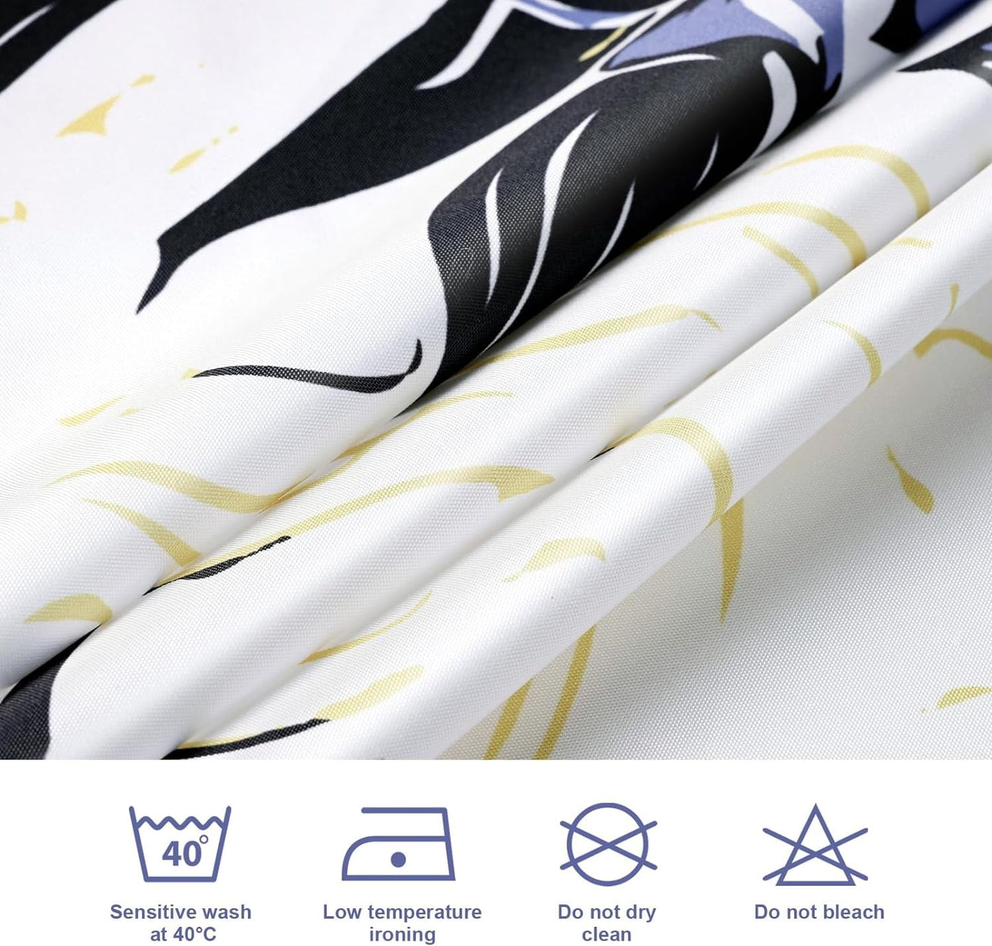 Shower Curtain with 12 Hooks Waterproof Curtain for Bathroom Modern Art Floral Polyester Fabric Abstract Shower Curtains 72x72