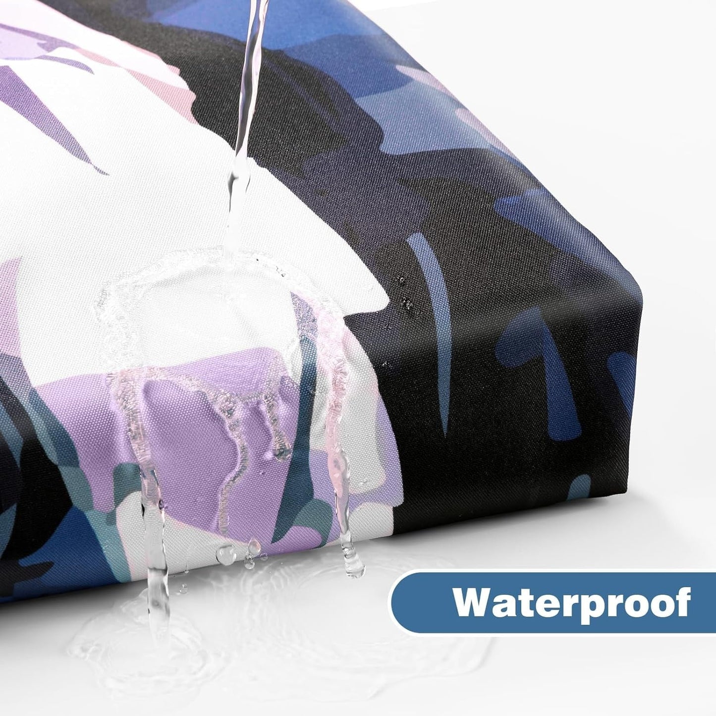 Shower Curtain with 12 Hooks Waterproof Curtain for Bathroom Modern Art Floral Polyester Fabric Abstract Shower Curtains 72x72