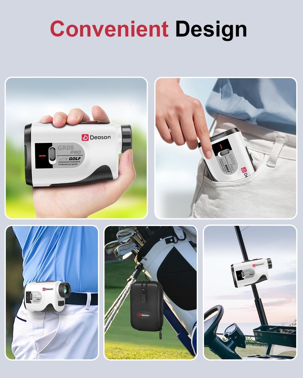Golf Rangefinder with Slope,7X Magnification Laser Rangefinder, Rechargeable Range Finders Golfing