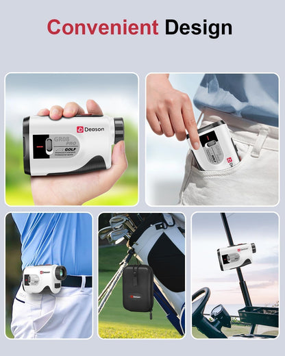 Golf Rangefinder with Slope,7X Magnification Laser Rangefinder, Rechargeable Range Finders Golfing
