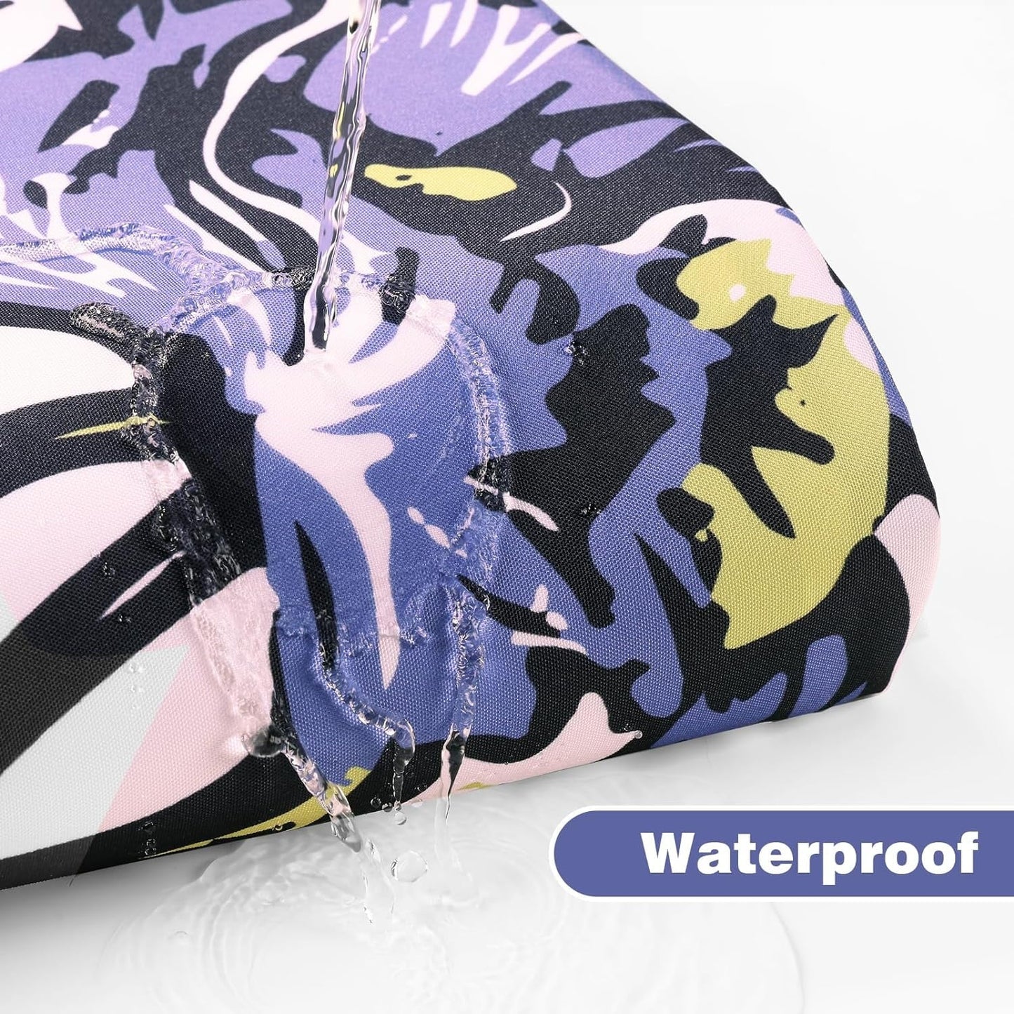 Shower Curtain with 12 Hooks Waterproof Curtain for Bathroom Modern Art Floral Polyester Fabric Abstract Shower Curtains 72x72