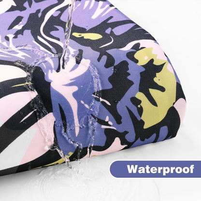 Shower Curtain with 12 Hooks Waterproof Curtain for Bathroom Modern Art Floral Polyester Fabric Abstract Shower Curtains 72x72