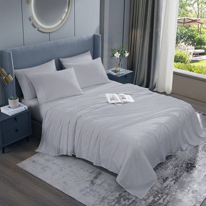 Cotiro 6 Piece Sheet Set King Size Hotel Luxury Sheet Set Deep Pocket Anti-Wrinkle Sheet Set
