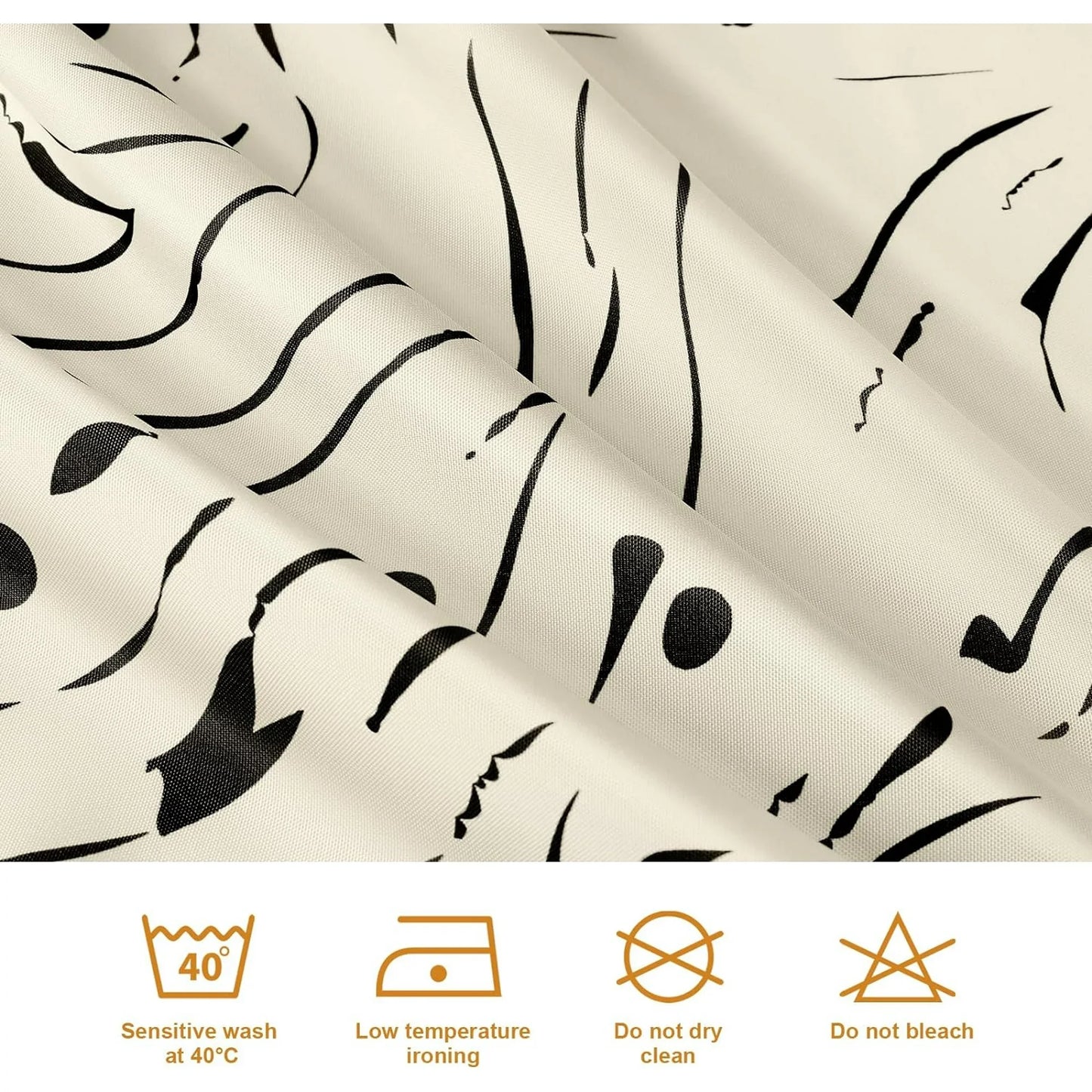 Shower Curtain with 12 Hooks Waterproof Curtain for Bathroom Modern Art Floral Polyester Fabric Abstract Shower Curtains 72x72