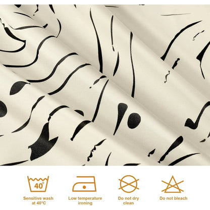 Shower Curtain with 12 Hooks Waterproof Curtain for Bathroom Modern Art Floral Polyester Fabric Abstract Shower Curtains 72x72