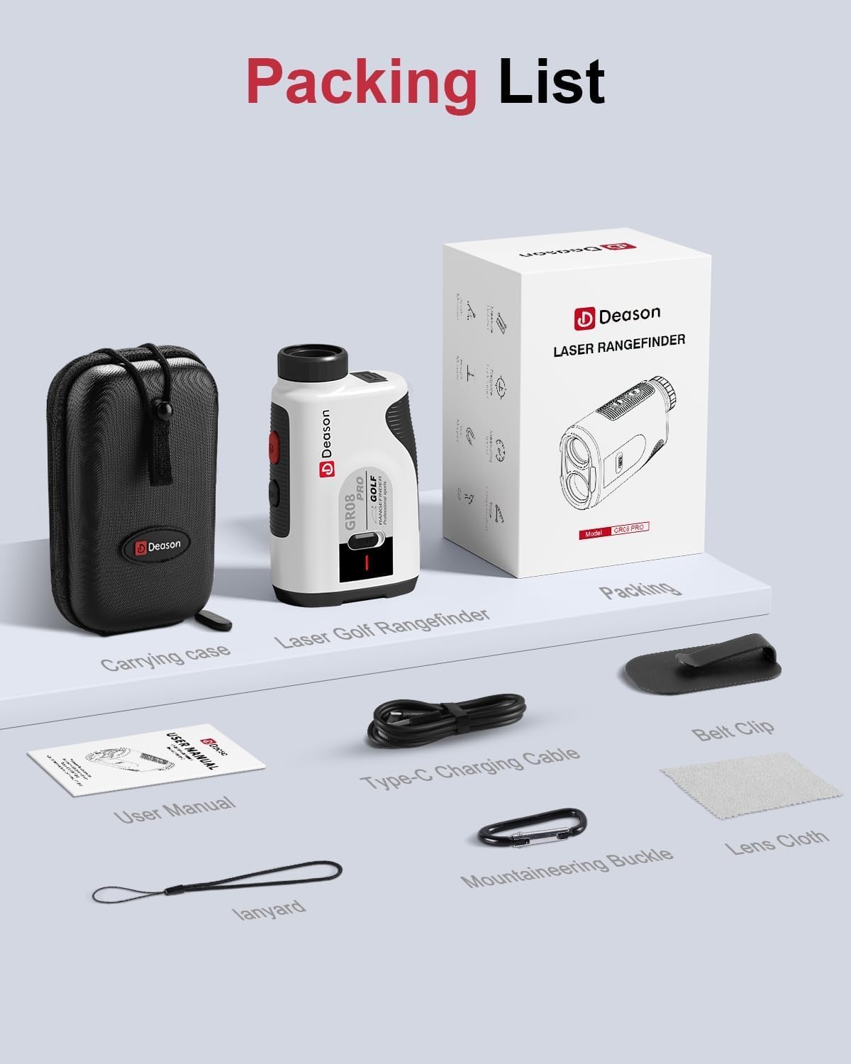 Golf Rangefinder with Slope,7X Magnification Laser Rangefinder, Rechargeable Range Finders Golfing