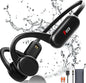 Cotiro Bone Conduction Headphones, Bluetooth 5.3 Open-Ear Headphones with Mic | MP3 Mode Built-in 32GB & 10Hrs Playtime, IP68 Waterproof Bone Conduction for Running, Cycling, Walking