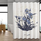 Shower Curtain with 12 Hooks Waterproof Curtain for Bathroom Modern Art Floral Polyester Fabric Abstract Shower Curtains 72x72