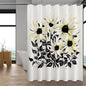 Shower Curtain with 12 Hooks Waterproof Curtain for Bathroom Modern Art Floral Polyester Fabric Abstract Shower Curtains 72x72