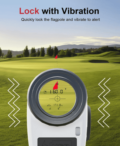 Cotiro Golf Magnetic, 1300 Yard Laser Golf Distance Rangefinder with Slope 7x Magnification Rechargeable Rangefinder Golf Ball with Flag Lock Vibrating Golf Accessory for Hunting