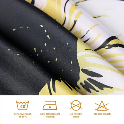Shower Curtain with 12 Hooks Waterproof Curtain for Bathroom Modern Art Floral Polyester Fabric Abstract Shower Curtains 72x72