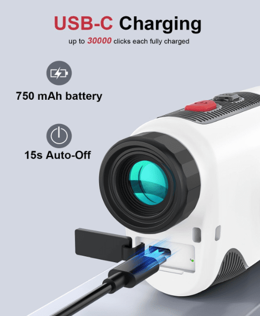 Cotiro Golf Magnetic, 1300 Yard Laser Golf Distance Rangefinder with Slope 7x Magnification Rechargeable Rangefinder Golf Ball with Flag Lock Vibrating Golf Accessory for Hunting