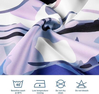 Shower Curtain with 12 Hooks Waterproof Curtain for Bathroom Modern Art Floral Polyester Fabric Abstract Shower Curtains 72x72
