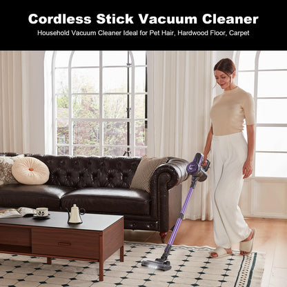 Cordless Vacuum Cleaner - Portable Handheld Rechargeable for Home & Pet Hair, Lightweight Wireless -S1