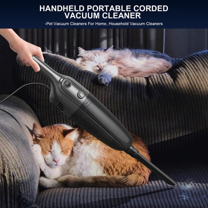 Home Vacuum Cleaners - Corded Stick Vacuum, Powerful Suction for Pet Hair, Carpet & Hardwood, Lightweight Handheld Portable-MC